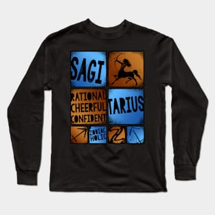 Zodiac SAGITARIUS Graffiti Box Series Long Sleeve T-Shirt